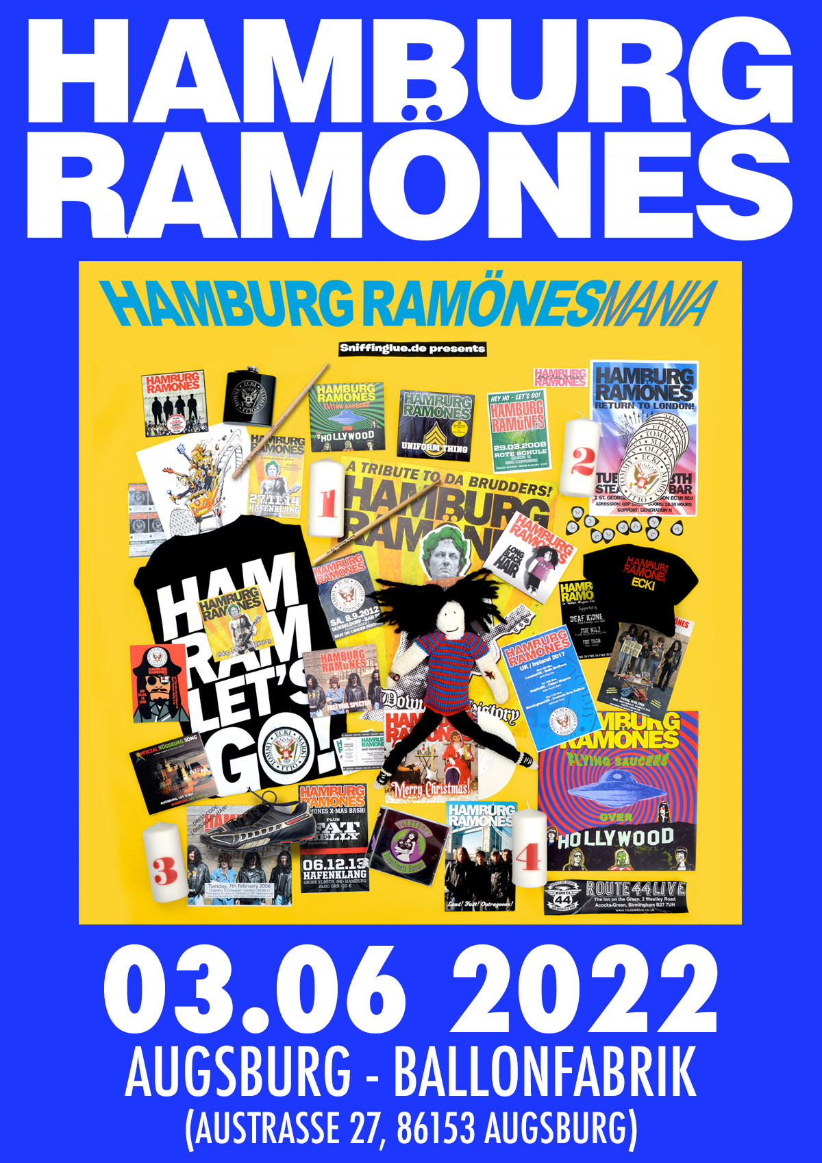 Hamburg Ramones Mania in der Ballonfabrik in Augsburg am 03.06.2022