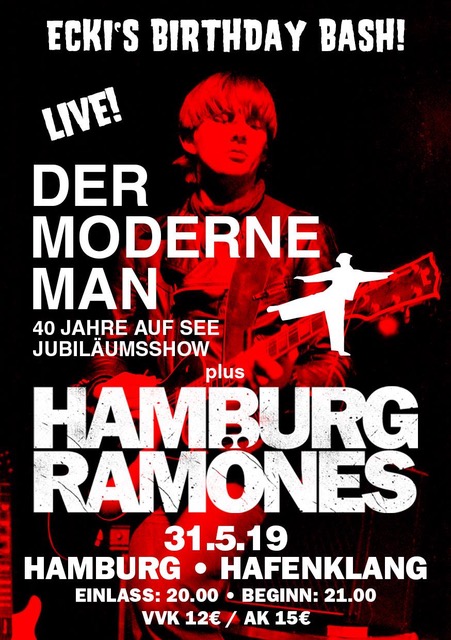 Hamburg Ramones und Der Moderne Man im Hafenklang Hamburg am 31.03.2019